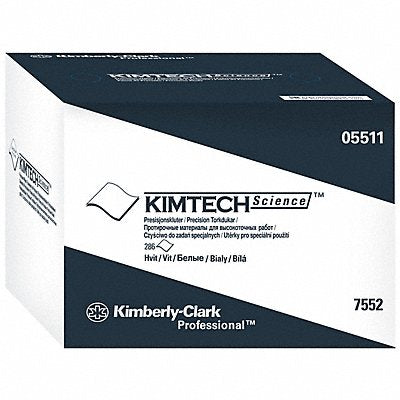 KIMTECH MFG# 05511, Dry Wipe 4-1/2 x 8-1/2 White PK60