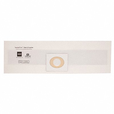 TENNANT MFG# 9009003, Vacuum Bag Paper Reusable PK10