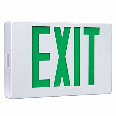 COOPER LIGHTING MFG# APX6G, Exit Sign 3.0 Green 7-1/2 in H