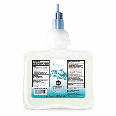 BEST SANITIZERS INC. MFG# SO10036, Foam Hand Soap 1250mL Unscented PK6