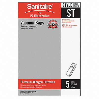 SANITAIRE MFG# 63213B, Vacuum Bags PK5