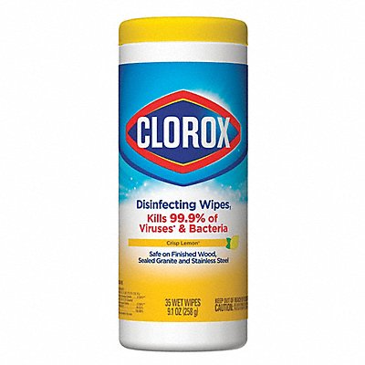 CLOROX MFG# 01594, Disinfecting Wipes 35 ct Canister PK12