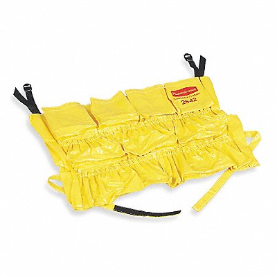 RUBBERMAID COMMERCIAL PRODUCTS MFG# FG264200YEL, Receptacle Caddy Bag 20 in L Yellow