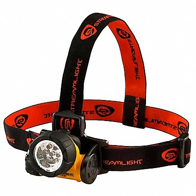 STREAMLIGHT MFG# 61052, Headlamp ABS Thermoplastic Yellow 120lm