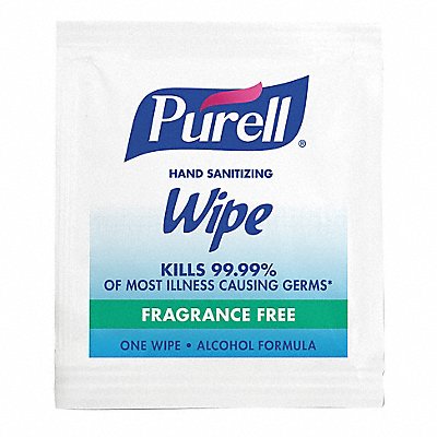 PURELL MFG# 90204M, Sanitizer Wipes Box 5 x 7