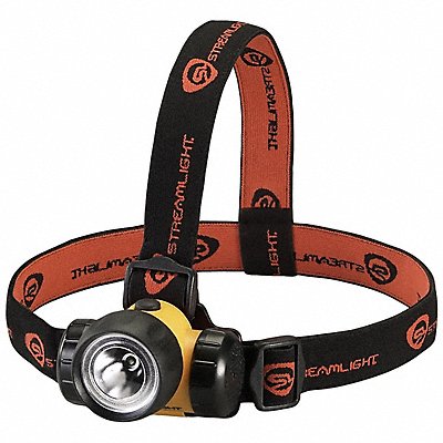 STREAMLIGHT MFG# 61200, Headlamp Plastic Yellow 120lm