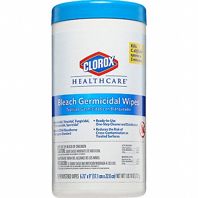 CLOROX HEALTHCARE MFG# 35309, Disinfecting Wipes 70 ct Canister PK6