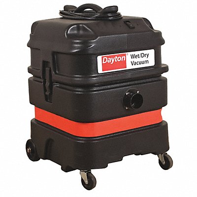 DAYTON MFG# MV13000GEV, Shop Vacuum 13 gal Plastic 108 cfm