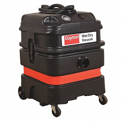 DAYTON MFG# MV1300HGEV, Shop Vacuum 13 gal Plastic 108 cfm