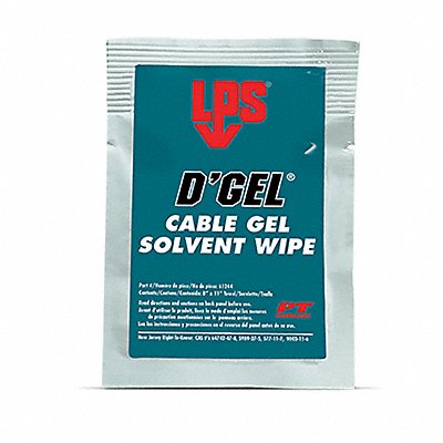 LPS MFG# 61244, Solvent and Degreaser Wipes 11 x8 1 ct