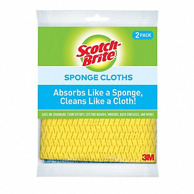 SCOTCH-BRITE MFG# 9055, Sponge 7 3/4 in L PK2