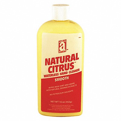 ANTI-SEIZE TECHNOLOGY MFG# 49016, Hand Cleaner ORG 16 oz Citrus