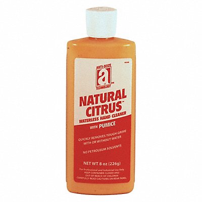 ANTI-SEIZE TECHNOLOGY MFG# 49208, Hand Cleaner ORG 8 oz Citrus