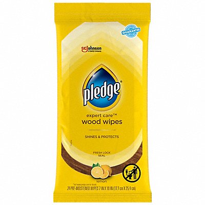 PLEDGE MFG# 319250, Furniture Polish Wipes 24 x12 24ct PK12