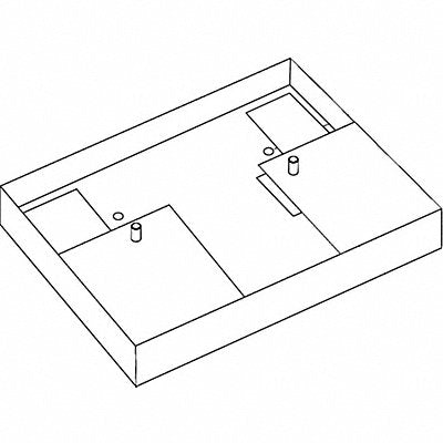 LUTRON MFG# CFLJBAFAB, Adapter Plate for Studded Ballasts