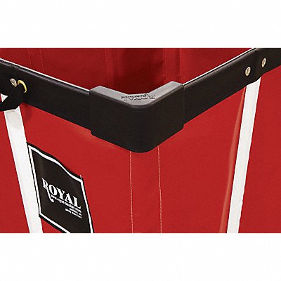 ROYAL BASKET TRUCKS MFG# G00BKXBMK, Corner Bumper Kit 4 1/4 in L Black PK4