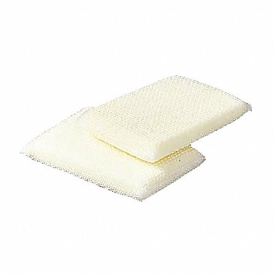 3M MFG# 720, Scouring Pad 4.25 in L White/Yellow PK24