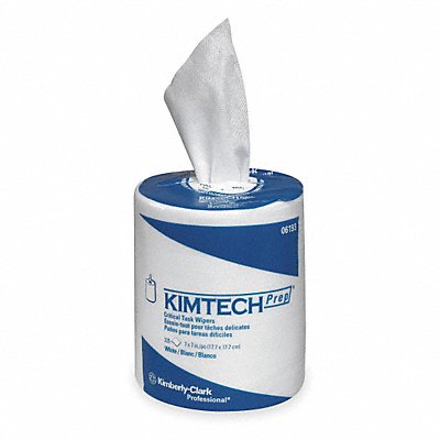 KIMTECH MFG# 06193, Dry Wipe Roll 7 x 7 White PK6