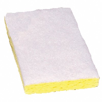 TOUGH GUY MFG# 2NTH2, Scrubber Sponge 6 in L White PK20