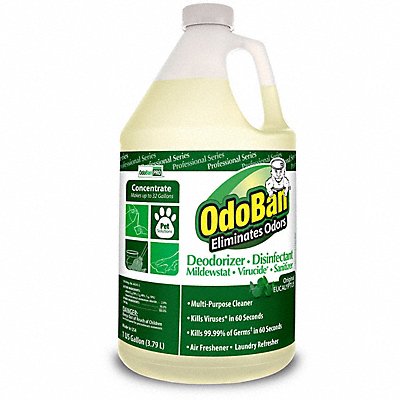 ODOBAN PROFESSIONAL MFG# 911062G, Odor Eliminator Disinfect 1 gal Jug PK4