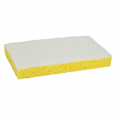 3M MFG# 63, Scrubber 6 1/8 in L White/Yellow PK20