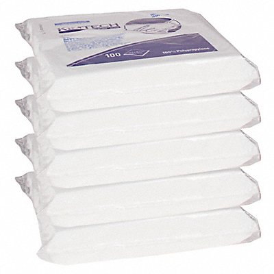 KIMTECH MFG# 33390, Dry Wipe 9 x 9 White PK5