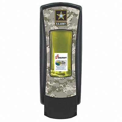 SKILCRAFT MFG# 451000NIB0046ARMY, Soap Dispenser 1250mL Black/Camouflage