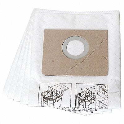 FEIN MFG# 31345061010, Vacuum Bag Fleece 1-Ply Reusable PK5