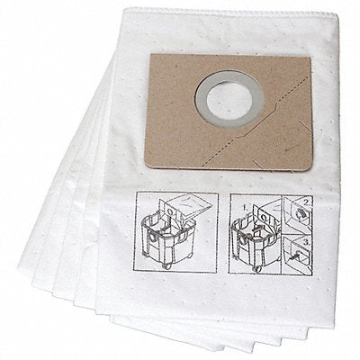 FEIN MFG# 31345062010, Vacuum Bag Fleece 1-Ply Reusable PK5