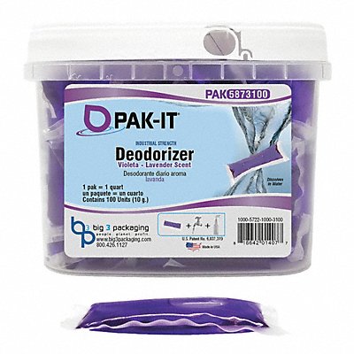 PAKIT MFG# PAK58731004, Violeta Deodorizer Purple 100 Pod Tub