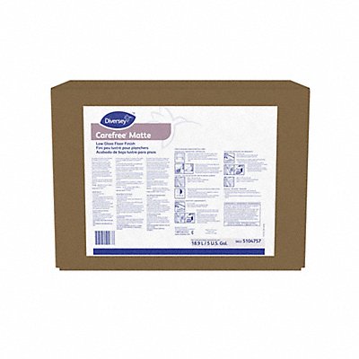 DIVERSEY MFG# 5104757, Floor Finish Matte/Low Shine 5 gal Box