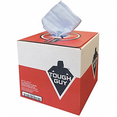 TOUGH GUY MFG# 32RT57, Dry Wipe Roll 9 x 12 Blue