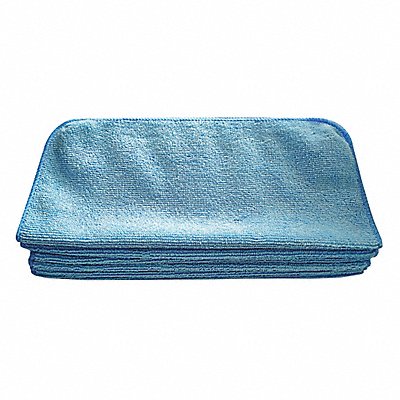 TOUGH GUY MFG# 32UV05, Microfiber Cloth 12 x 12 Blue PK12