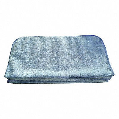 TOUGH GUY MFG# 32UV10, Microfiber Cloth 16 x 16 Blue PK12