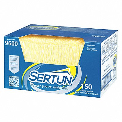 SERTUN MFG# 9600, Rechargeable Indicator Towels PK150