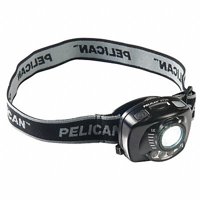 PELICAN MFG# 0272000101110, Headlamp ABS Black 200lm