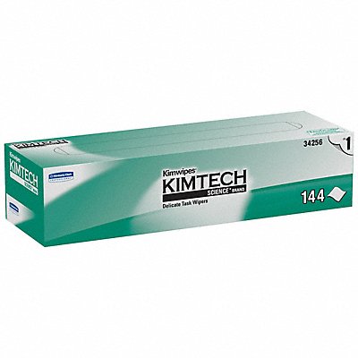 KIMTECH MFG# 34256, Dry Wipe 14-3/4 x 16-1/2 White PK15