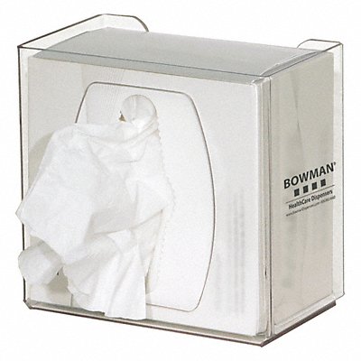 BOWMAN DISPENSERS MFG# CL0020111, Dry Wipe Dispenser Manual Clear