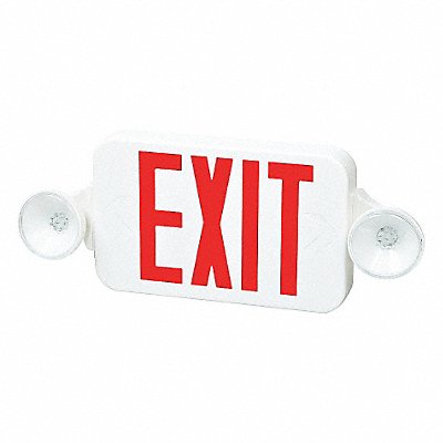 FULHAM FIREHORSE MFG# FHEC30WR, Exit Sign Combo 8-3/16 in.Hx18 in.W NiCd