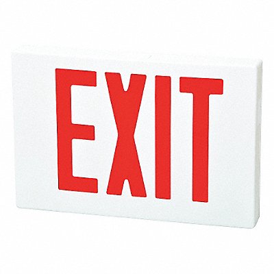 FULHAM FIREHORSE MFG# FHEX21WRAC, Exit Sign LED Red Letter 8-1/4 in H