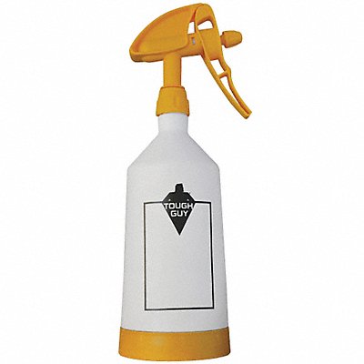 TOUGH GUY MFG# 35WT56, Dual Spray Bottle 1 L Yellow/White