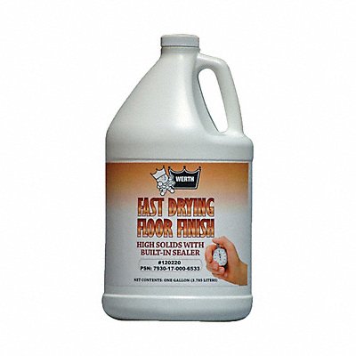 WERTH SANITARY SUPPLY MFG# 120220, Floor Finish 1 gal Jug PK4