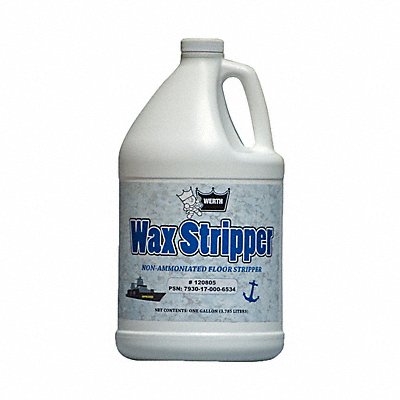 WERTH SANITARY SUPPLY MFG# 120805, Wax Stripper Liquid 1 gal Jug PK4