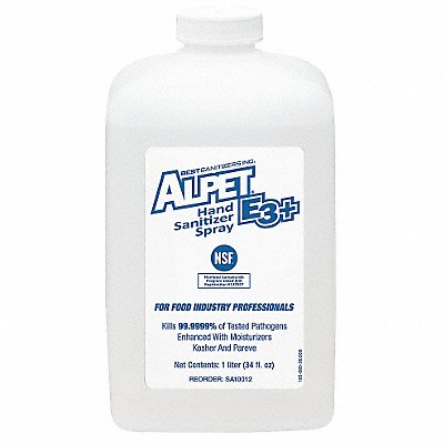 BEST SANITIZERS INC. MFG# SA10012, Hand Sanitizer Bottle Liquid PK6