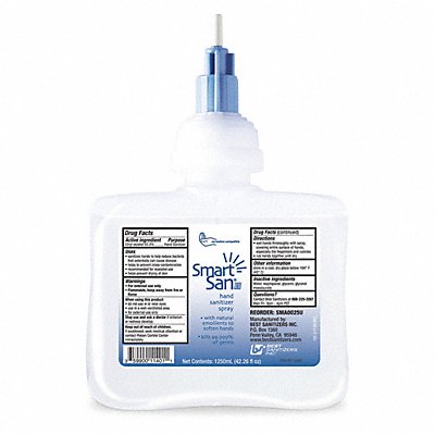 BEST SANITIZERS INC. MFG# SMA0025U, Hand Sani. Refill Cart. Ref. Liquid PK6