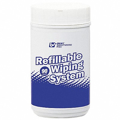 BEST SANITIZERS INC. MFG# SS10005P, Refill Wiping System 90 ct Canister PK6