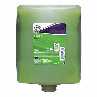 DEB MFG# LIM4LTR, Hand Cleaner GRN 4 L Lime PK4