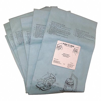 BISSELL COMMERCIAL MFG# 332844, Vacuum Bag Paper 1-Ply Reusable PK5