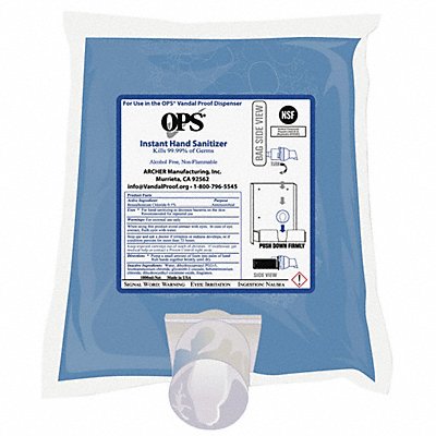 OPS MFG# 140503G, Hand Sanitizer Cartridge Refill Foam PK2