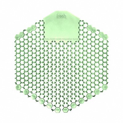 TOUGH GUY MFG# 36WE53, Urinal Screen Hexagon Green 58 g PK10